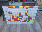 Canvas Mondriaan 140x90, superrrrrrrrrrrrrrr kooppie, Ophalen, Zo goed als nieuw
