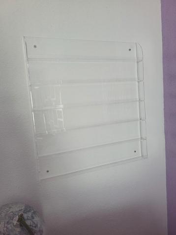 Nagellak/gellak opbergrek plexiglas / acryl  *2 stuks* beschikbaar voor biedingen