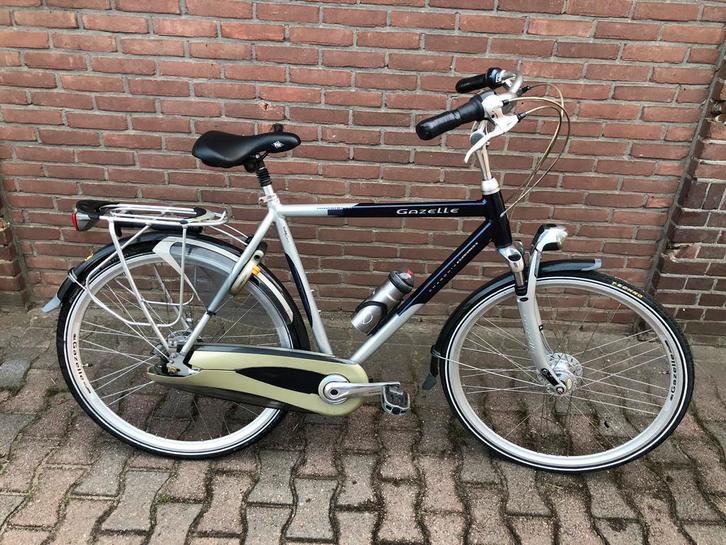 Te koop Gazelle Chamonix GoldLine herenfiets 57cm 8versn, Fietsen en Brommers, Fietsen | Heren | Herenfietsen, Gebruikt, Gazelle