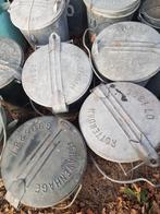 Zinken afvalemmers, Huis en Inrichting, Woonaccessoires | Prullenbakken, Ophalen, Minder dan 50 cm