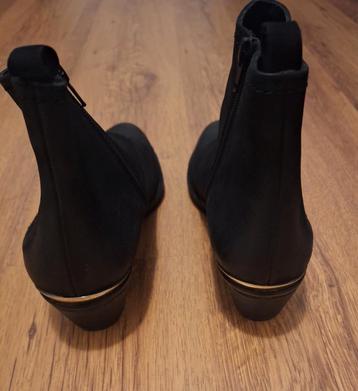 SPM Boots enkellaarsjes - zwart leer - maat 39 beschikbaar voor biedingen
