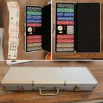 Complete Poker Set – Premium Chips + Luxe Speelkaarten, Vijf spelers of meer, Ophalen, Gebruikt