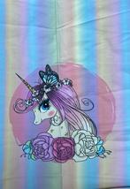 Unicorn rainbow french terry, Hobby en Vrije tijd, Stoffen en Lappen, 120 cm of meer, Ophalen of Verzenden, Zo goed als nieuw