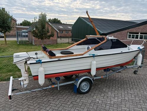 NETTE BOOT SET BOOT+YAMAHA 9.9 PK 4 TAKT+TRAILER zie omschr, Watersport en Boten, Vis- en Consoleboten, Zo goed als nieuw, Tot 10 pk