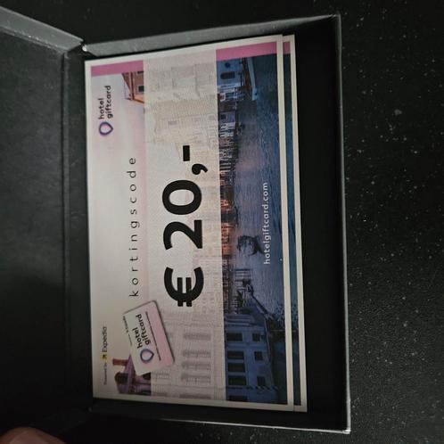 2x Hotel giftcard twv €20,-, Tickets en Kaartjes, Hotelbonnen, Twee personen, 1 overnachting