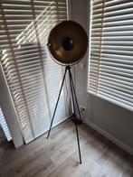 Zwarte Industriële Vloerlamp - 162cm, Huis en Inrichting, Lampen | Vloerlampen, Ophalen of Verzenden