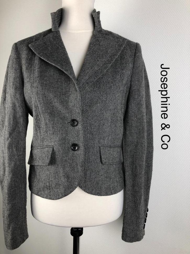Josephine & Co Blazer  (mt: 38) 16,3/7455, Kleding | Dames, Jasjes, Kostuums en Pakken, Zo goed als nieuw, Maat 38/40 (M), Grijs