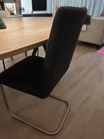 Vier zwarte stoelen van woonexpress, Ophalen, Zwart, Zo goed als nieuw, Vier