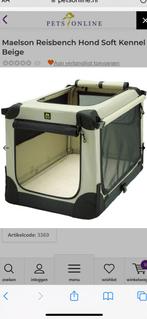 Maelson Reisbench Hond Soft Kennel Beige, Dieren en Toebehoren, Hondenbenches, Ophalen, Zo goed als nieuw