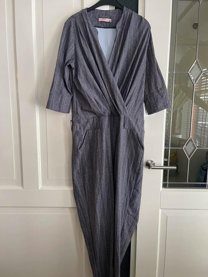 Junpsuit maat xxl STUDIO ANNELOES travelstof, Kleding | Dames, Grote Maten, Zo goed als nieuw, Overige typen, Grijs, Verzenden