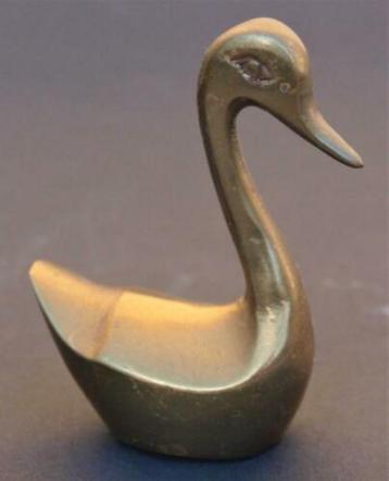 Koperen watervogel - Hoogte 6,4 cm (23)    beschikbaar voor biedingen