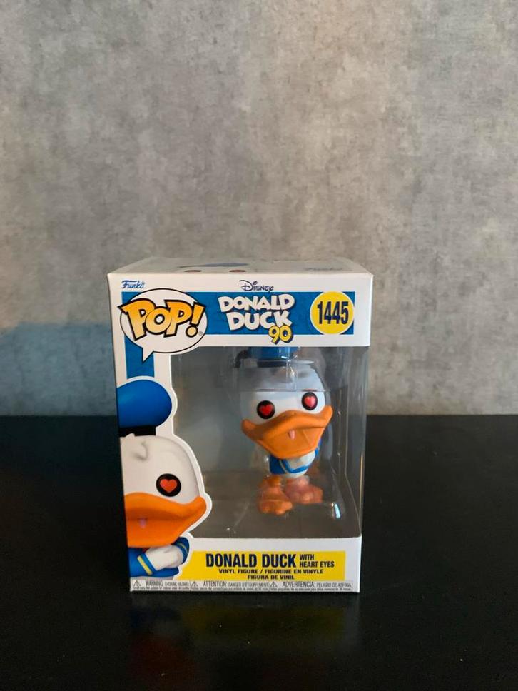 Funko Pop! Disney Donald Duck 90 - Hartjes Ogen, Verzamelen, Poppetjes en Figuurtjes, Zo goed als nieuw, Ophalen of Verzenden