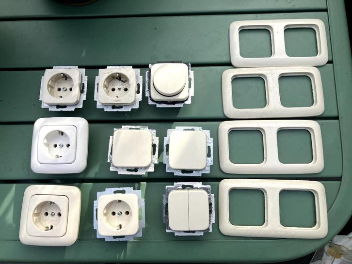 busch jaeger schakelmateriaal, Doe-het-zelf en Verbouw, Elektra en Kabels, Gebruikt, Overige typen, Ophalen