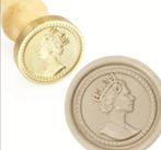 Waxseal stempel met houten handvat queen snailmail lakzegel, Verzenden, Nieuw