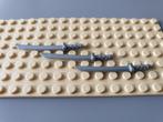 3x LEGO Ninjago samurai samoerai zwaard katana zilver, Gebruikt, Ophalen of Verzenden, Lego, Losse stenen