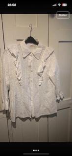 Witte blouse ruffels, Kleding | Dames, Blouses en Tunieken, Ophalen of Verzenden, Wit, Zo goed als nieuw