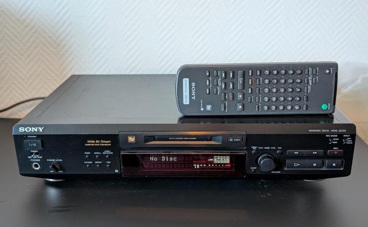 Sony MDS-JE520 minidisc speler/recorder, Audio, Tv en Foto, Overige Audio, Tv en Foto, Gebruikt, Ophalen