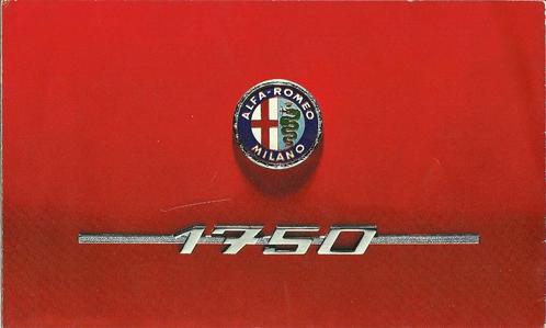 Alfa Romeo 1750 Spider Veloce Folder, Boeken, Auto's | Folders en Tijdschriften, Gelezen, Alfa Romeo, Ophalen of Verzenden