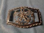 grote zilverkl strass gesp 11 cm lang 7 cm breed, Kleding | Dames, Riemen en Ceinturen, Ophalen of Verzenden, Zo goed als nieuw