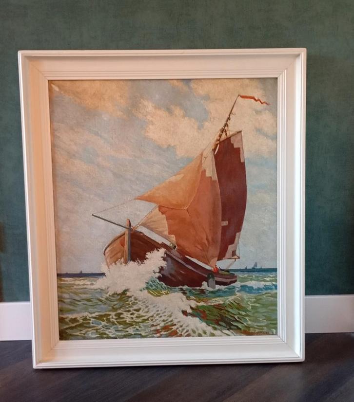 Schilderij van Veenendaal., Antiek en Kunst, Kunst | Schilderijen | Klassiek, Ophalen