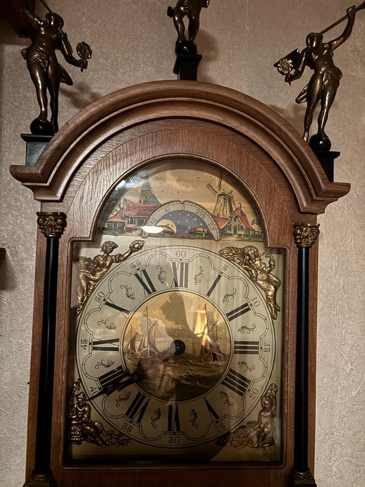 Antieke Wandklok met Mariner Thema, Antiek en Kunst, Antiek | Klokken, Ophalen