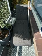 Grijze ligbed lounch kussens, Tuin en Terras, Ligbedden, Ophalen, Zo goed als nieuw, Textileen, Inklapbaar