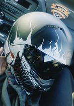 HJC motor helm custom, Fietsen en Brommers, Brommerhelmen, Ophalen, Gebruikt, HJC