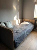 Steigerhouten Bedbank 90x200, Huis en Inrichting, Slaapkamer | Bedden, Ophalen, 90 cm, Eenpersoons, Bruin