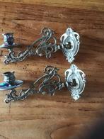 2 piano kandelaars jurgenstil koper, Antiek en Kunst, Antiek | Kandelaars, Ophalen of Verzenden, Koper of Brons