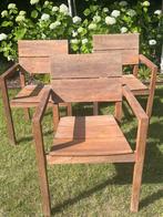 Tuinstoelen • 3 st • FDC hout, Ophalen, Gebruikt, Hout