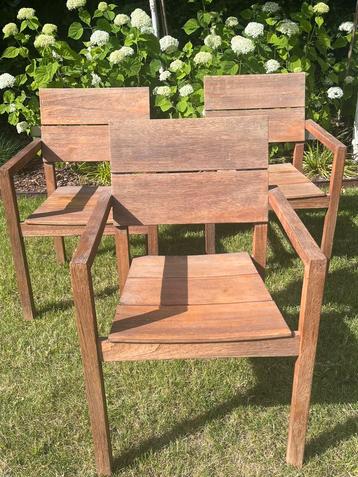 Tuinstoelen • 3 st • FDC hout beschikbaar voor biedingen