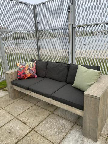 Steigerhouten loungebank