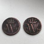 2 stuks halve Willem 1 centen 1827 en 1854, Ophalen of Verzenden, Koning Willem I, Overige waardes