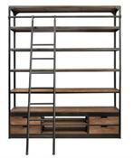 Rootsmann boekenkast met ladder, Huis en Inrichting, Ophalen, Met plank(en), 50 tot 100 cm, Zo goed als nieuw