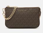 Michael Kors pouchette, Sieraden, Tassen en Uiterlijk, Tassen | Damestassen, Ophalen of Verzenden, Nieuw, Bruin, Handtas