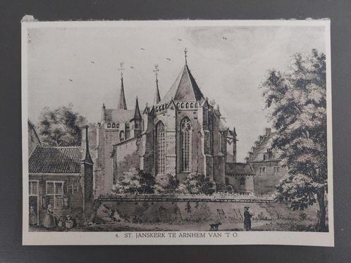 4 / Arnhem Sint Janskerk   Lichtdruk 1922, Antiek en Kunst, Kunst | Litho's en Zeefdrukken, Ophalen of Verzenden