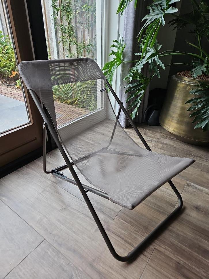 Lafuma Opvouwbare Ligstoel multi positie MAXI TRANSAT, Caravans en Kamperen, Kampeermeubelen, Zo goed als nieuw, Campingstoel