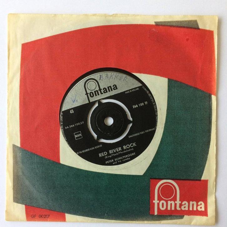 Peter Schilperoort Morgen Red River Rock & Roll jazz DSC 7", Cd's en Dvd's, Vinyl Singles, Gebruikt, Single, Overige genres, 7 inch