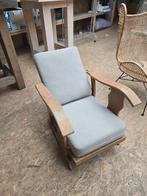 Antieke Rookstoel met Kussens, Huis en Inrichting, Hout, Gebruikt, Minder dan 75 cm, 50 tot 75 cm