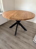 Ronde Mangohouten Eettafel 120cm - Nieuw!, Ophalen, 50 tot 100 cm, 100 tot 150 cm, Rond