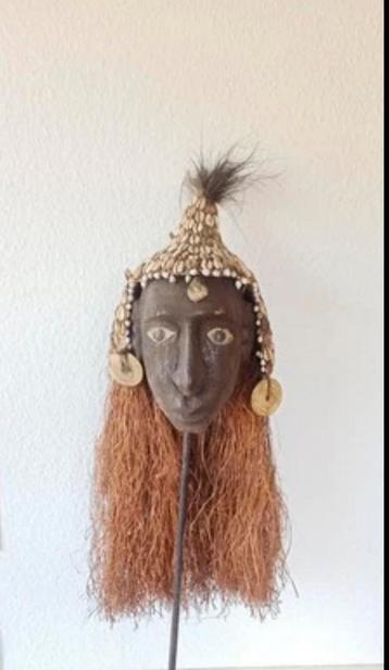 Oud Asmat Hoofd, Papua Nieuw Guinea Tribal Art kunst beschikbaar voor biedingen