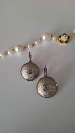 CC oorbellen zilverkleur, Sieraden, Tassen en Uiterlijk, Oorbellen, Overige materialen, Hangers, Nieuw, Ophalen of Verzenden