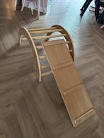 Houten Speeltoestel - Klimboog met Glijbaan, Ophalen, Zo goed als nieuw, Glijbaan