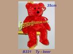 B331 Beer Ty rood beertje ( 35cm ), Ophalen, Zo goed als nieuw, Beer