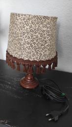 Vintage tafellamp hout bloemen Massive, Huis en Inrichting, Ophalen of Verzenden, Gebruikt, Hout, Minder dan 50 cm