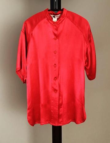 Yohji Yamamoto hemd/blouse in rood - mooie staat.  beschikbaar voor biedingen