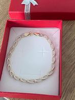 14 karaat gouden armband, wit en geel goud, Sieraden, Tassen en Uiterlijk, Armbanden, Ophalen of Verzenden, Nieuw, Goud, Goud