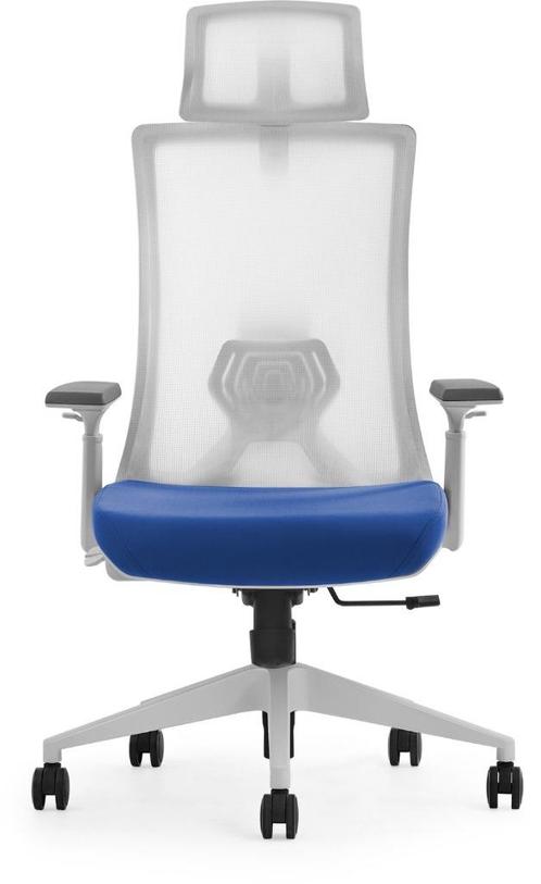 White body bureaustoel, ergonomisch, hoofdsteun, wit EN1335, Huis en Inrichting, Bureaustoelen, Nieuw, Bureaustoel, Wit, Ergonomisch