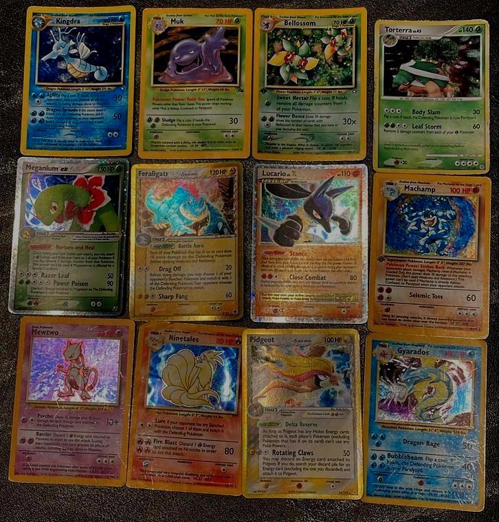Pokémon collectie met oude holo’s – Dark Charizard, Mewtwo, Hobby en Vrije tijd, Verzamelkaartspellen | Pokémon, Gebruikt, Meerdere kaarten