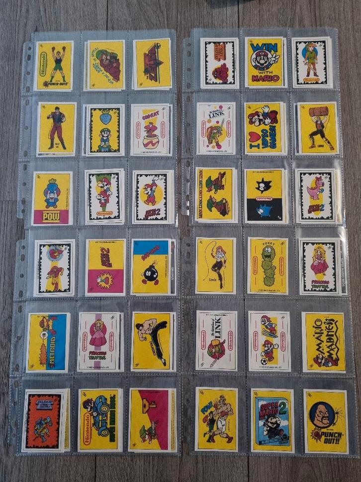 Nintendo Topps Trading Cards - UK Serie - Retro- Zelda/Mario, Verzamelen, Stickers, Gebruikt, Overige typen, Ophalen of Verzenden